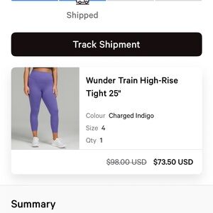 High-Rise Workout Tights in Charged Indigo